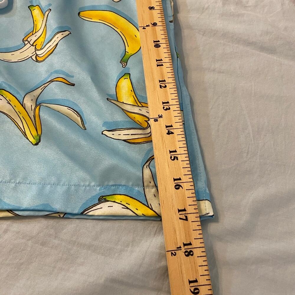 Brooklyn Cloth Men’s Surf Ave Swim Trunks Blue Banana Medium - Picture 4 of 7